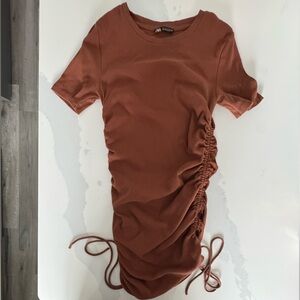 Zara Chocolate Brown Knit Top